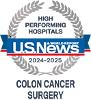 USNWR Colon Cancer Surgery Badge.