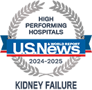 USNWR Kidney Disease badge