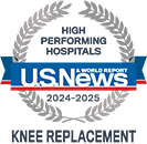 USNWR Knee Replacement badge