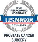 USNWR Prostate Cancer Surgery badge